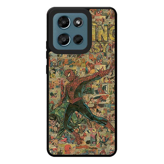 Amazing Spiderman Comic Pattern Motorola Moto G Play 2026 Case