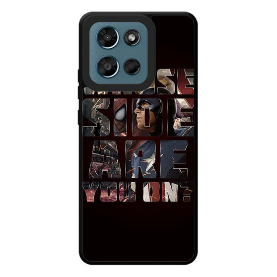 Captai america who side are you Motorola Moto G Play 2026 Case