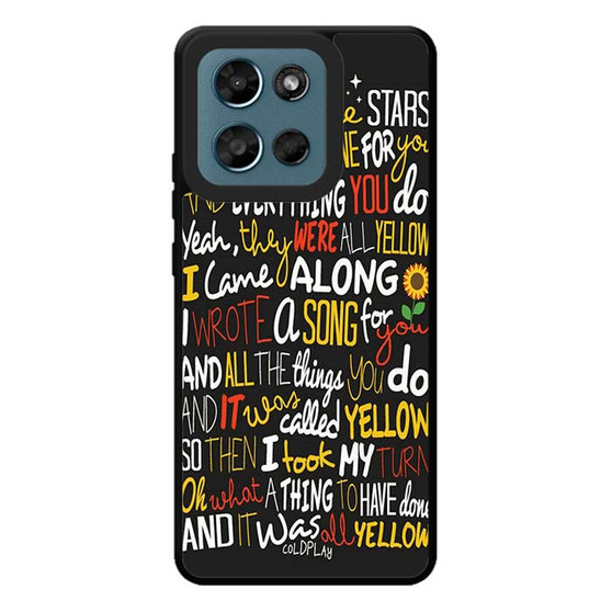 Coldplay Lyrics 2 Motorola Moto G Play 2026 Case