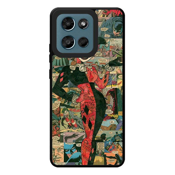 Harley  Quinn Comic Pattern Motorola Moto G Play 2026 Case