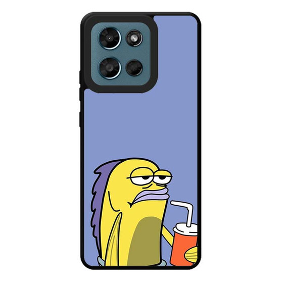 Spongebob Square Pants a Drinking Fish Motorola Moto G Play 2026 Case