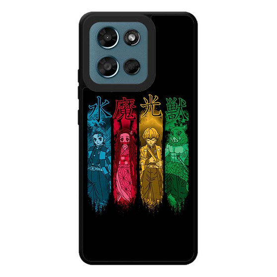 Kimetsu No Yaiba in Neon Art Motorola Moto G Play 2026 Case