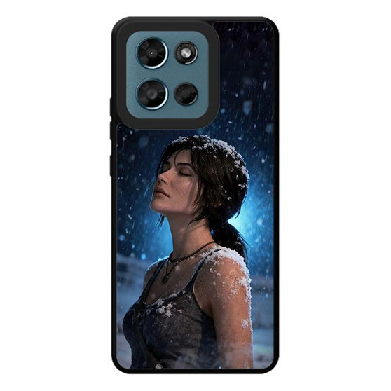 Tomb Rider Lara Croft in Snow Motorola Moto G Play 2026 Case