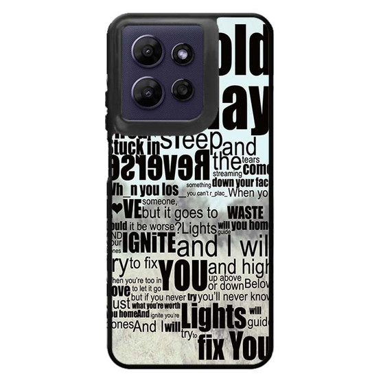 Coldplay Lyrics Fix You Motorola Moto G Power 2026 Case