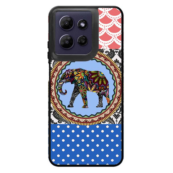 elephant aztec floral art Motorola Moto G Power 2026 Case
