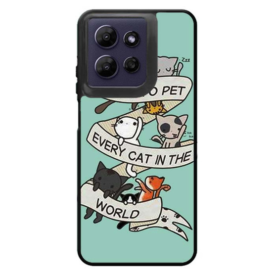 I want to pet every cat in the world Motorola Moto G Power 2026 Case