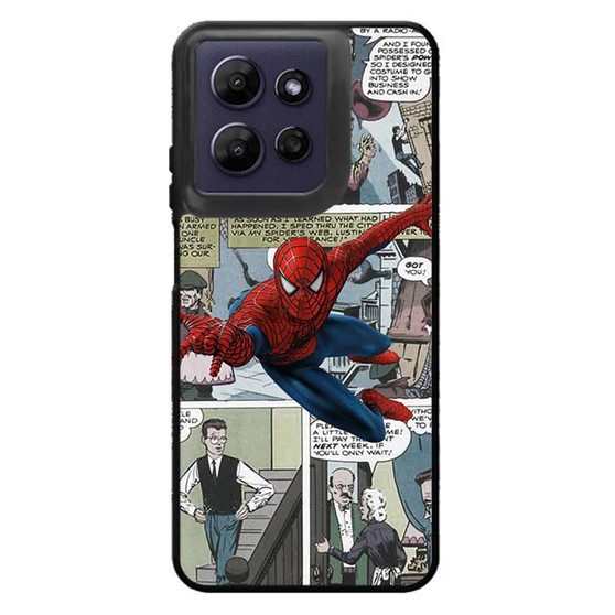 Spiderman Marvel Comic Cover Motorola Moto G Power 2026 Case