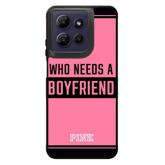Who Needs A Boyfriend Pink Motorola Moto G Power 2026 Case
