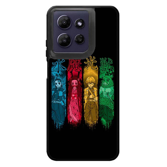 Kimetsu No Yaiba in Neon Art Motorola Moto G Power 2026 Case