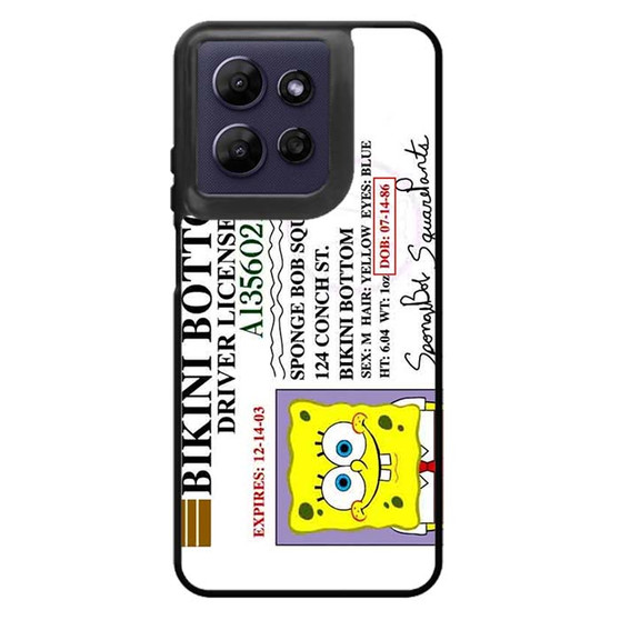 Spongebob Squarepants Driver License Motorola Moto G Power 2026 Case