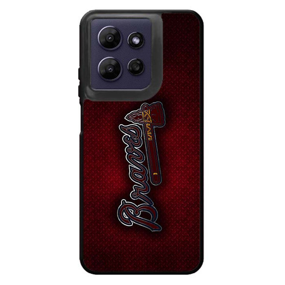 Atlanta Braves Red Metal Style Motorola Moto G Power 2026 Case