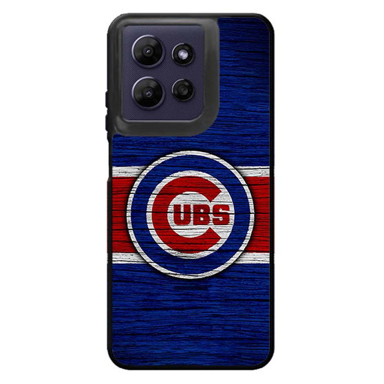 Chicago Cubs Wooden Style Motorola Moto G Power 2026 Case