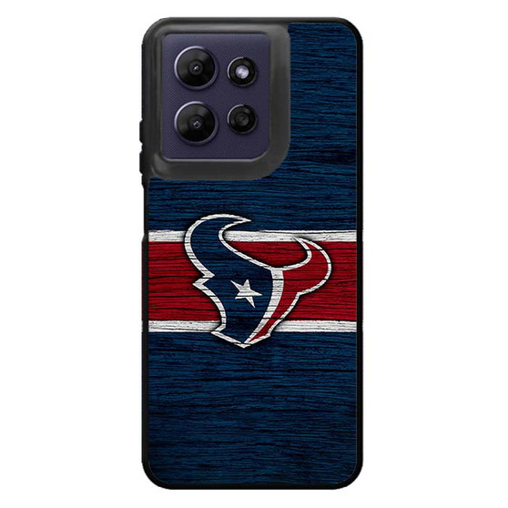 Houston Texans Wooden Style Motorola Moto G Power 2026 Case