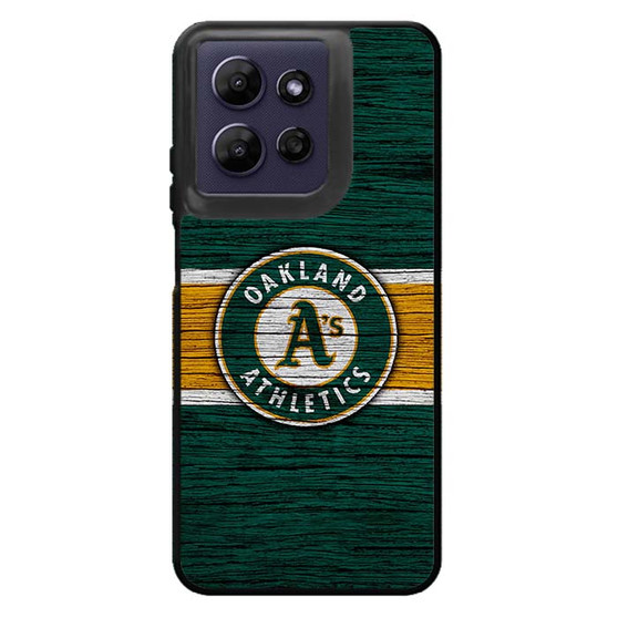 Oakland Athletics Wooden Style Motorola Moto G Power 2026 Case