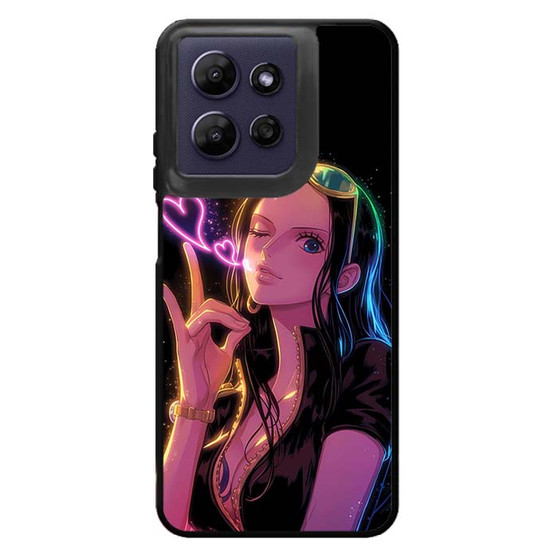 One Piece Series Nico Robin Neon Art Motorola Moto G Power 2026 Case