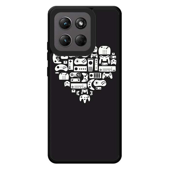 Gaming Stick in Hearth Pattern Motorola Moto G Stylus 2026 Case