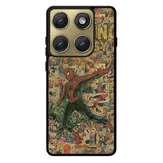 Amazing Spiderman Comic Pattern Motorola Edge 2026 Case