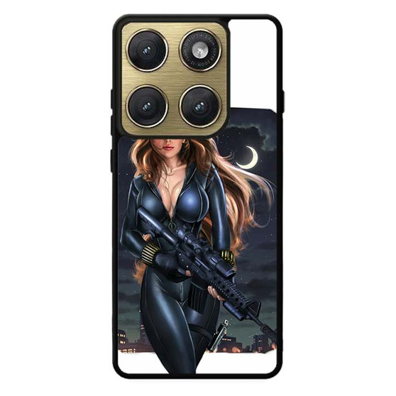 Black Widow With the Sniper Motorola Edge 2026 Case