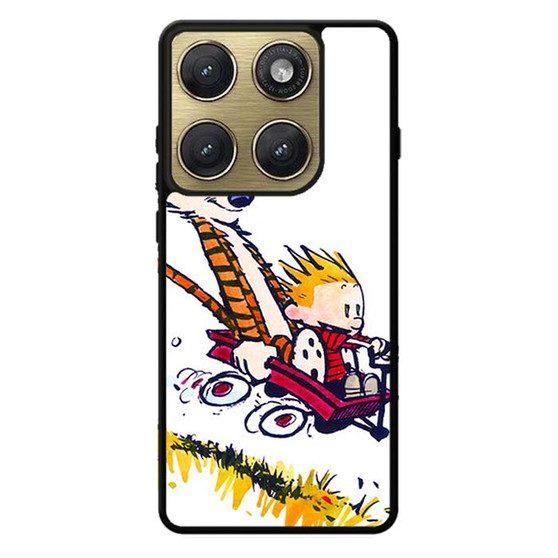 Calvin and Hobbes Riding Imagination Car Motorola Edge 2026 Case