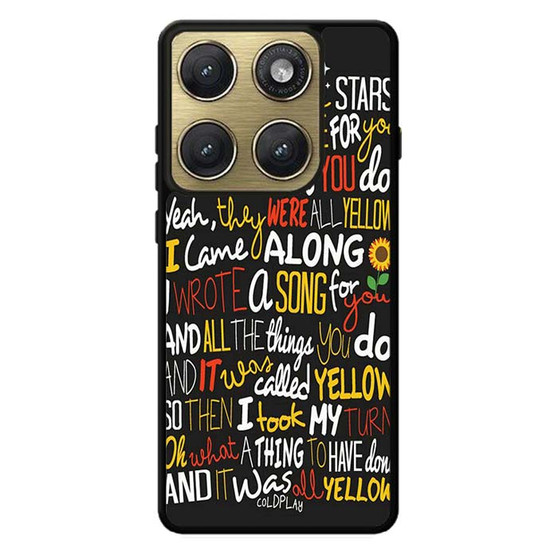 Coldplay Lyrics 2 Motorola Edge 2026 Case