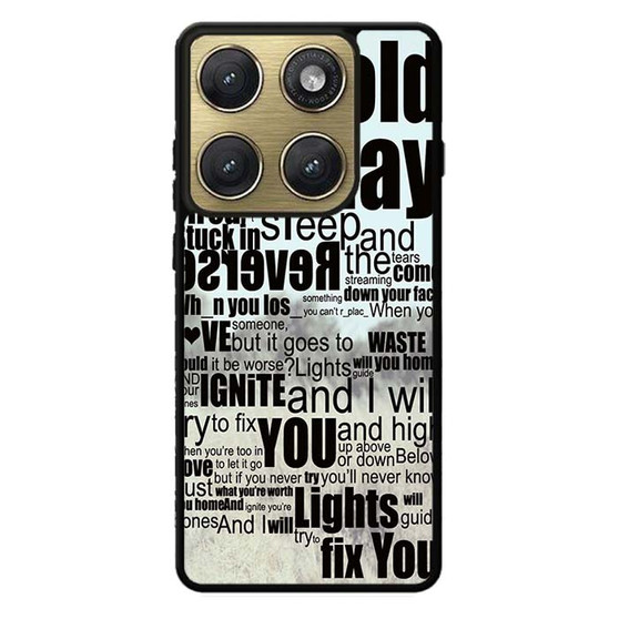 Coldplay Lyrics Fix You Motorola Edge 2026 Case