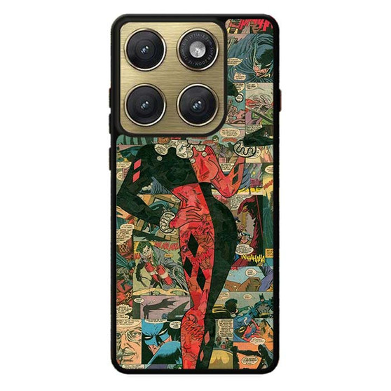Harley  Quinn Comic Pattern Motorola Edge 2026 Case