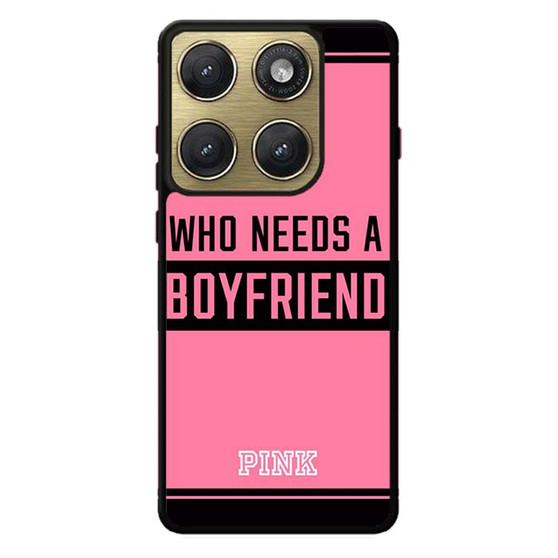 Who Needs A Boyfriend Pink Motorola Edge 2026 Case