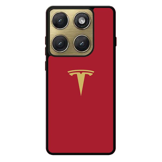 Tesla gold red Motorola Edge 2026 Case