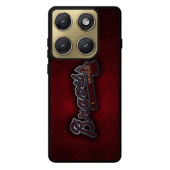 Atlanta Braves Red Metal Style Motorola Edge 2026 Case