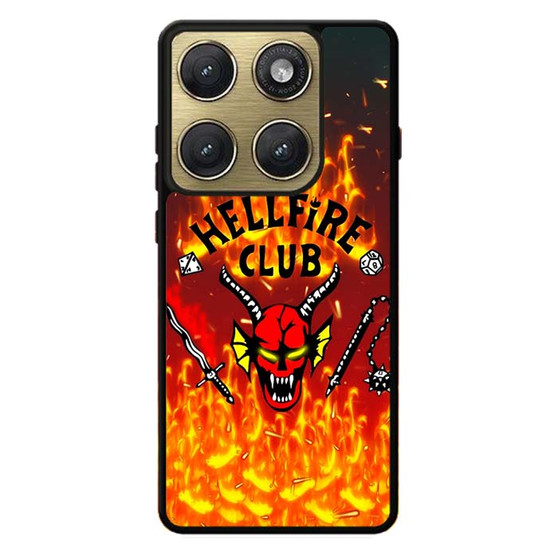 Stranger Things Hellfire Club on Fire Motorola Edge 2026 Case