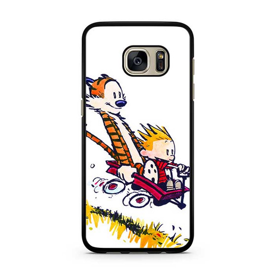 Calvin and Hobbes Riding Imagination Car Samsung Galaxy S7 | S7 Edge Case