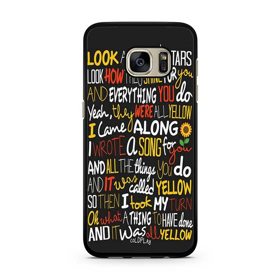Coldplay Lyrics 2 Samsung Galaxy S7 | S7 Edge Case