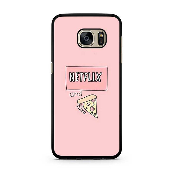 Netflix and Pizza Samsung Galaxy S7 | S7 Edge Case Netflix and Pizza Samsung Galaxy S7 | S7 Edge Case