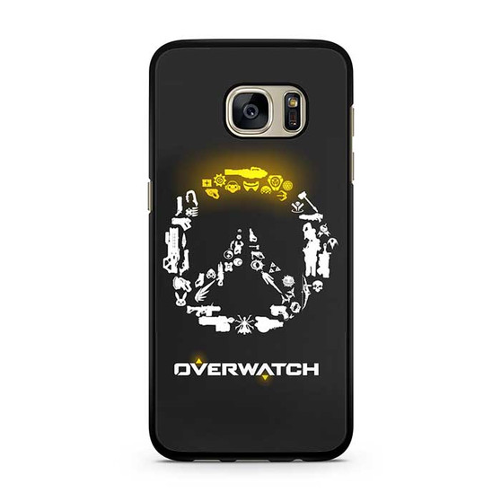 Overwatch's Logo Weapons Pattern Samsung Galaxy S7 | S7 Edge Case Overwatch's Logo Weapons Pattern Samsung Galaxy S7 | S7 Edge Case