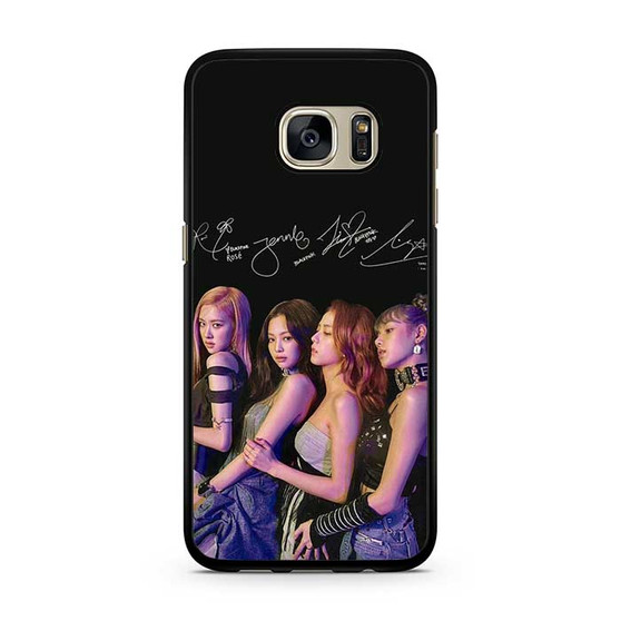 Black Pink Signature 3 Samsung Galaxy S7 | S7 Edge Case Black Pink Signature 3 Samsung Galaxy S7 | S7 Edge Case