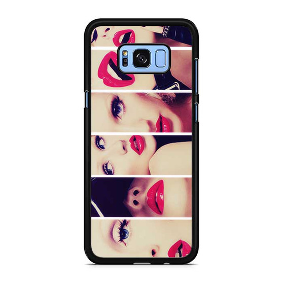 Christina Aguilera Red Lips Collage Samsung Galaxy S8 | S8+ Case