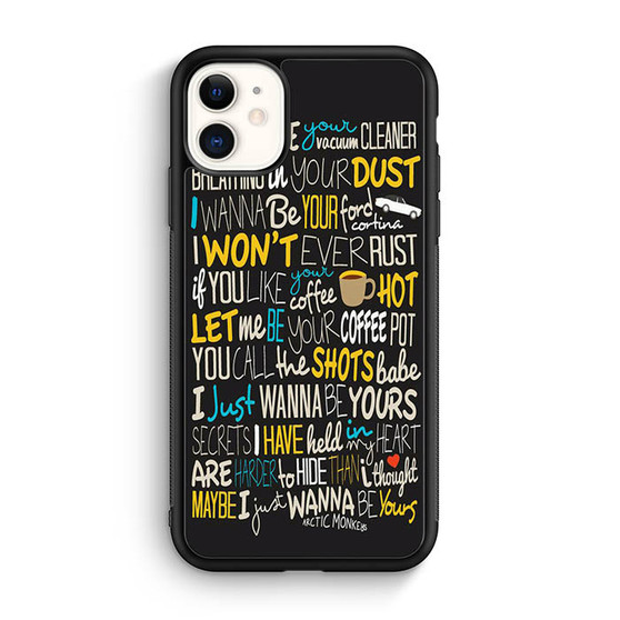 Artic Monkeys Lyrics iPhone 11 Case