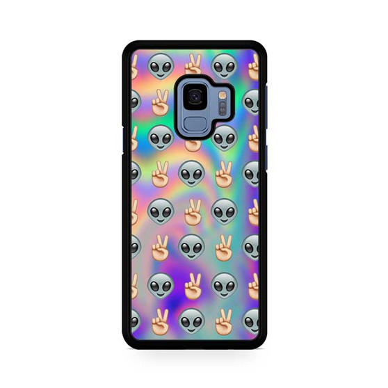 Psychedelic Alien Emoji Pattern Samsung Galaxy S9 | S9+ Case