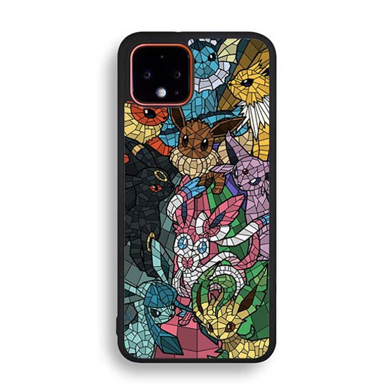 Pokemon in Glass Art Google Pixel 4 | Pixel 4a | Pixel 4a 5G | Pixel 4 XL Case