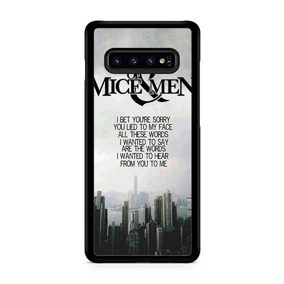 Of Mice & Men Lyrics 14 Samsung Galaxy S10 | S10 5G | S10+ | S10e | S10 Lite Case