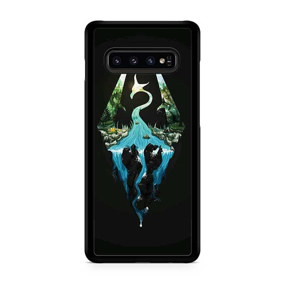 Skyrim Logo in Nature Samsung Galaxy S10 | S10 5G | S10+ | S10e | S10 Lite Case