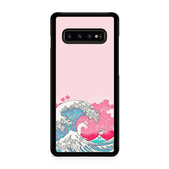 Ocean Wave in Pink Art Samsung Galaxy S10 | S10 5G | S10+ | S10e | S10 Lite Case