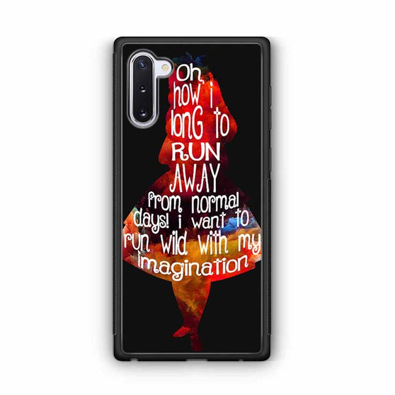 Alice's Quotes Samsung Galaxy Note 10 Case
