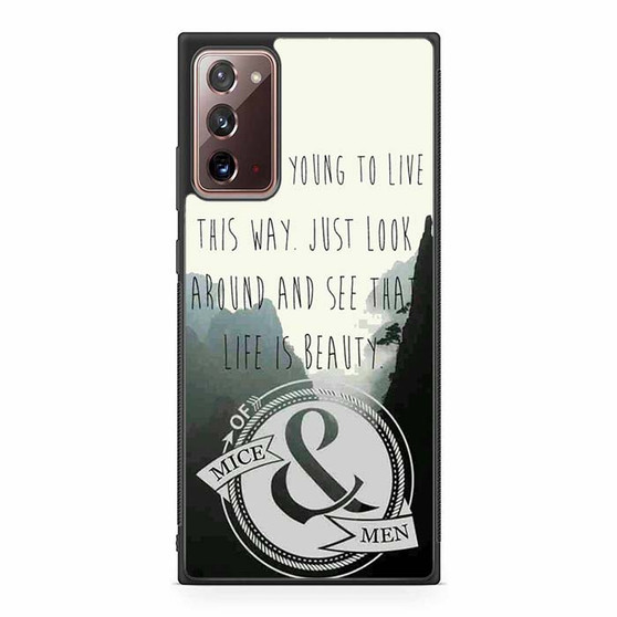 Of Mice & Men Lyrics 5 Samsung Galaxy Note 20 5G Case