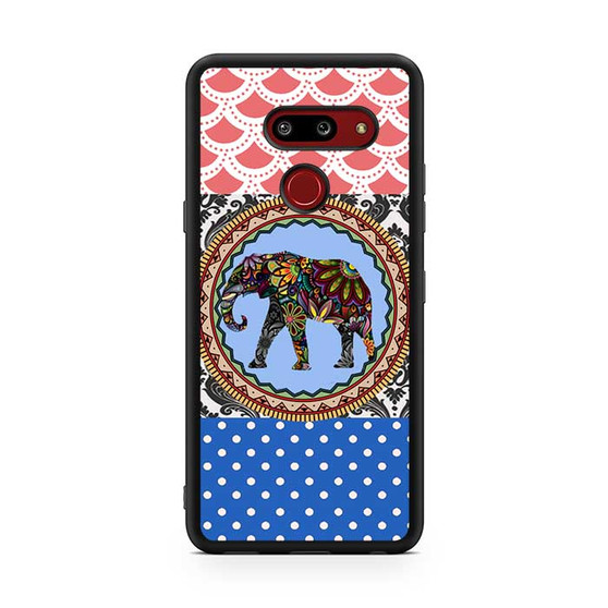 elephant aztec floral art LG G8 ThinQ Case