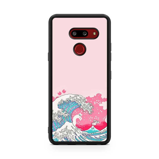 Ocean Wave in Pink Art LG G8 ThinQ Case