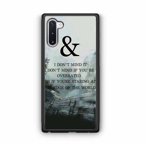 Of Mice & Men Lyrics 1 Samsung Galaxy Note 10 Case