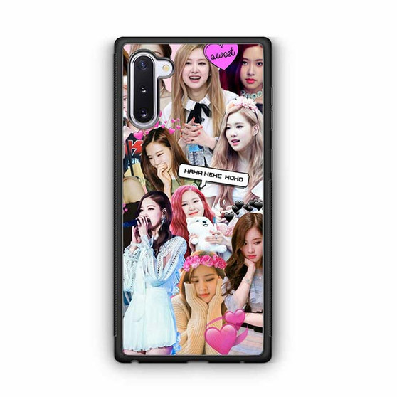 Black Pink Collage 2 Samsung Galaxy Note 10 Case