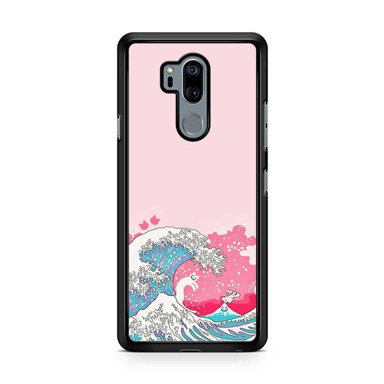 Ocean Wave in Pink Art LG G7 ThinQ Case