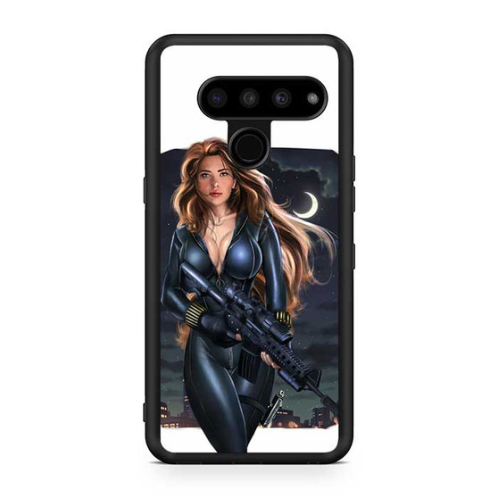 Black Widow With the Sniper LG V50 ThinQ 5G Case Black Widow With the Sniper LG V50 ThinQ 5G Case